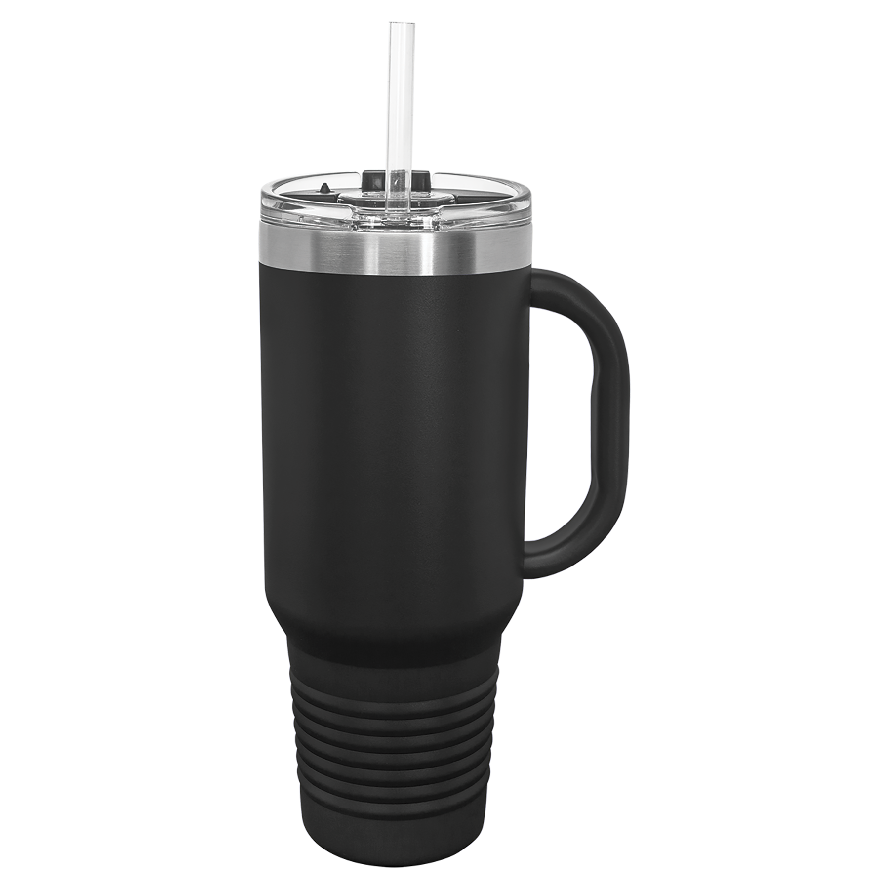 40 oz. Polar Camel High-Endurance Travel Mug with Handle, Snap Lid & Straw- Insulated Powder Coated Tumbler