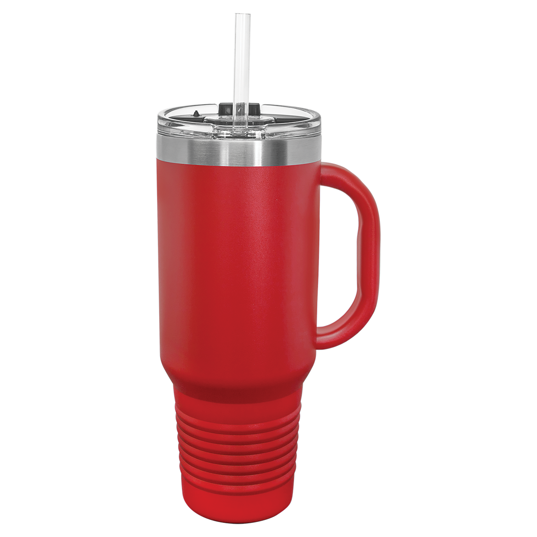 40 oz. Polar Camel High-Endurance Travel Mug with Handle, Snap Lid & Straw- Insulated Powder Coated Tumbler