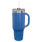 40 oz. Polar Camel High-Endurance Travel Mug with Handle, Snap Lid & Straw- Insulated Powder Coated Tumbler