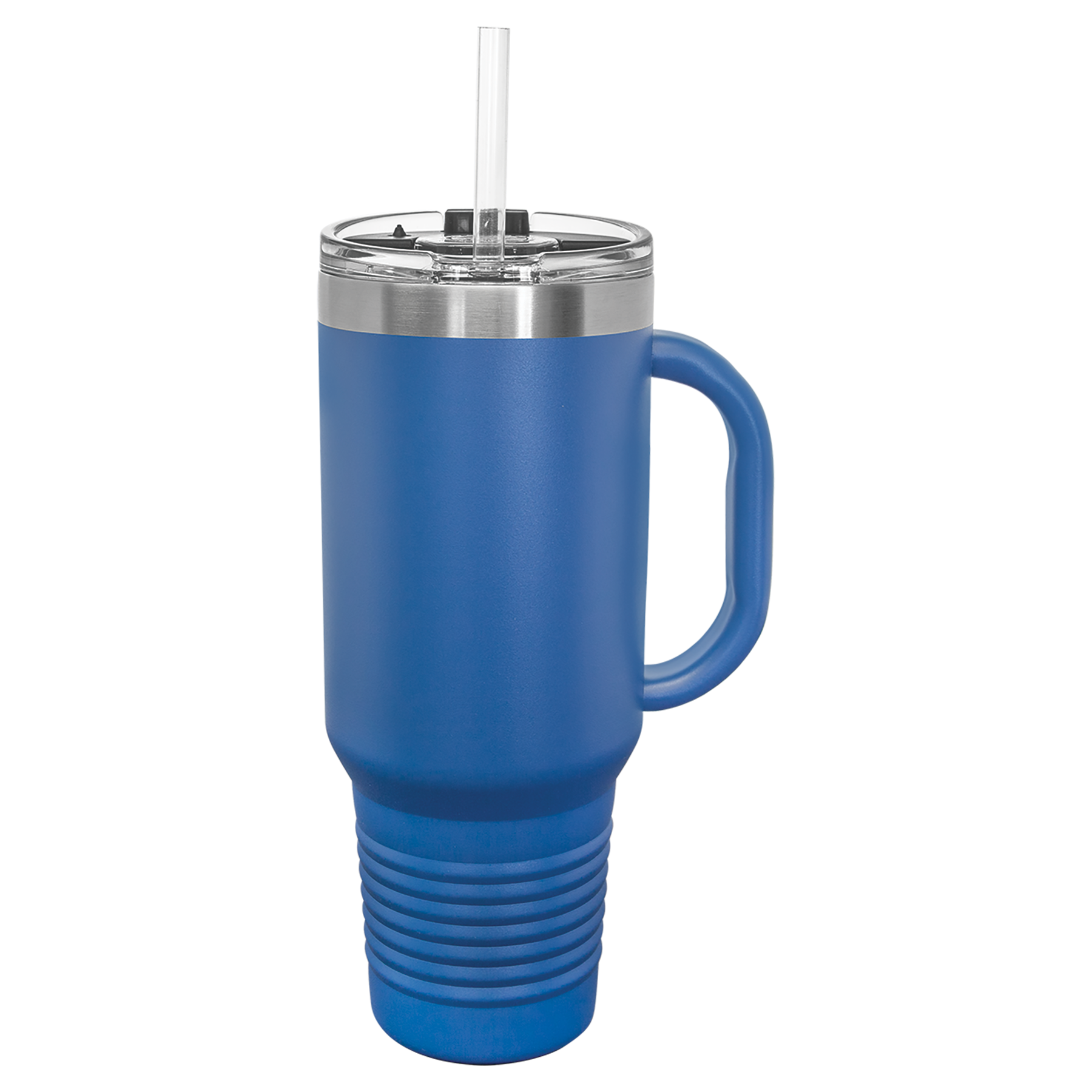 40 oz. Polar Camel High-Endurance Travel Mug with Handle, Snap Lid & Straw- Insulated Powder Coated Tumbler
