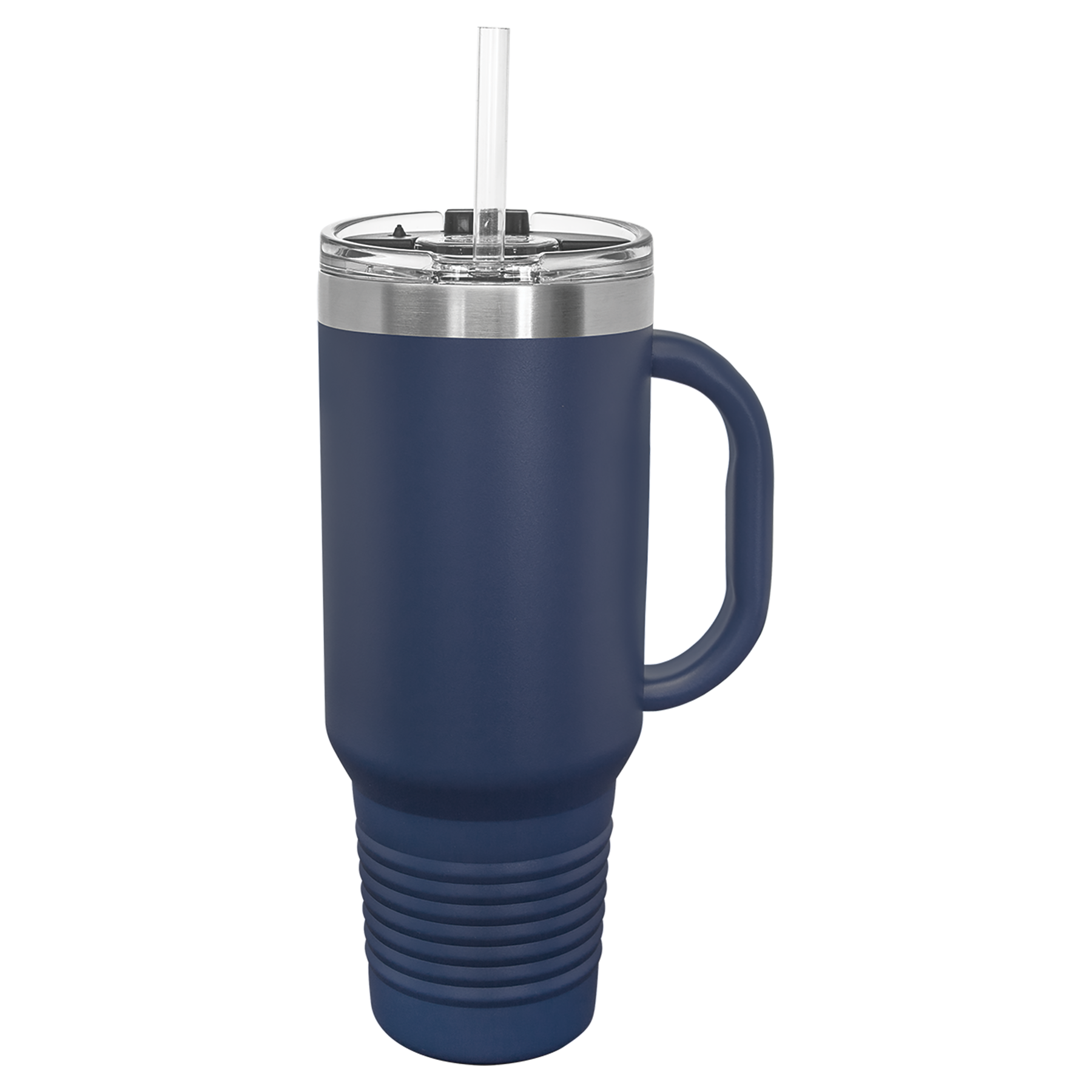 40 oz. Polar Camel High-Endurance Travel Mug with Handle, Snap Lid & Straw- Insulated Powder Coated Tumbler