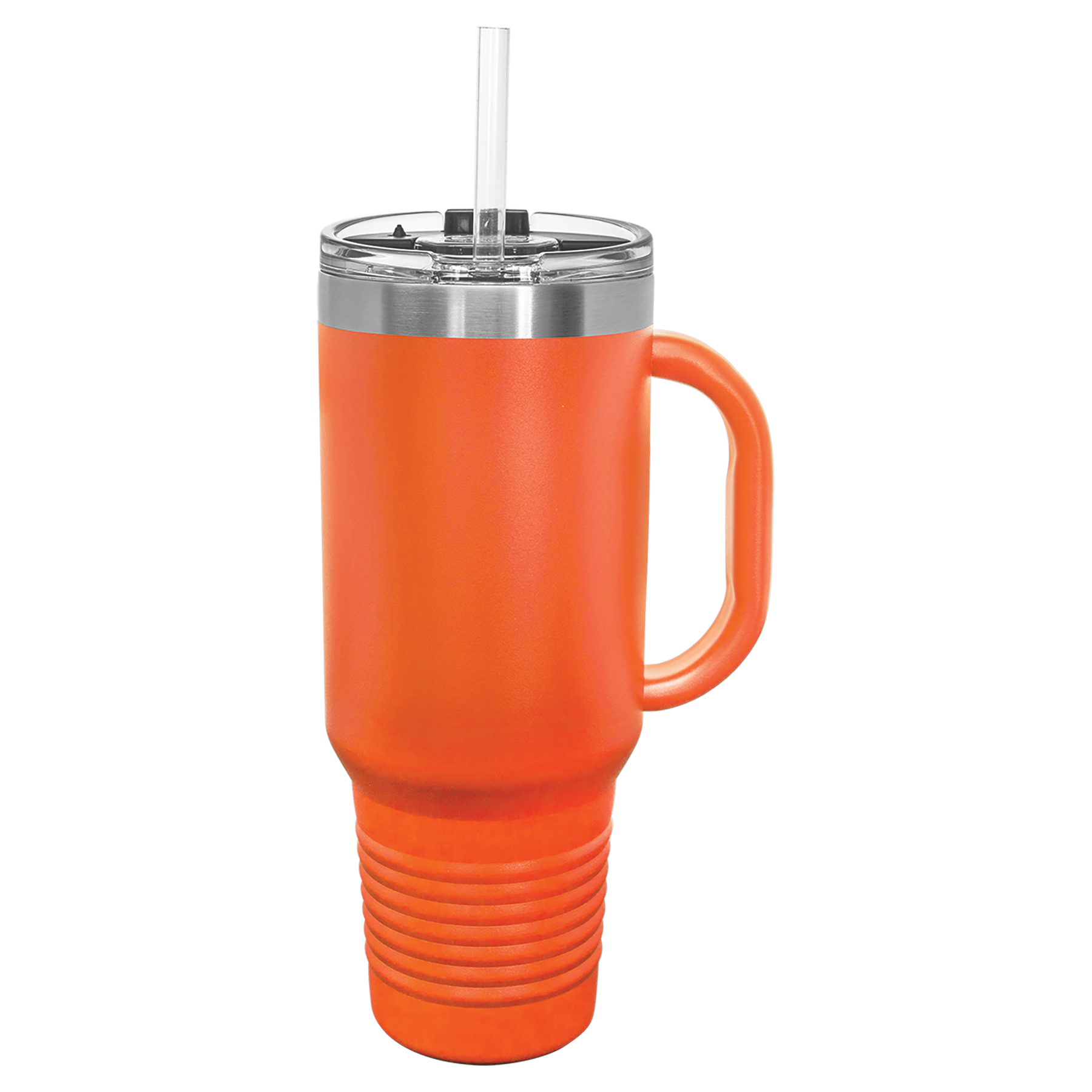 40 oz. Polar Camel High-Endurance Travel Mug with Handle, Snap Lid & Straw- Insulated Powder Coated Tumbler