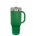 40 oz. Polar Camel High-Endurance Travel Mug with Handle, Snap Lid & Straw- Insulated Powder Coated Tumbler