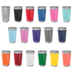 16 oz. Polar Camel Insulated Stainless Steel Pint Glass with Slider Lid – Available in 17 Vibrant Colors