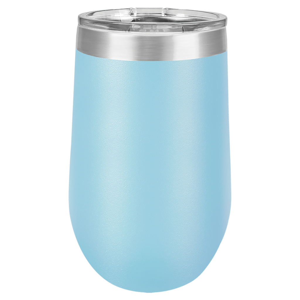 16 oz - Vacuum Insulated Stemless Wine Tumbler with Lid