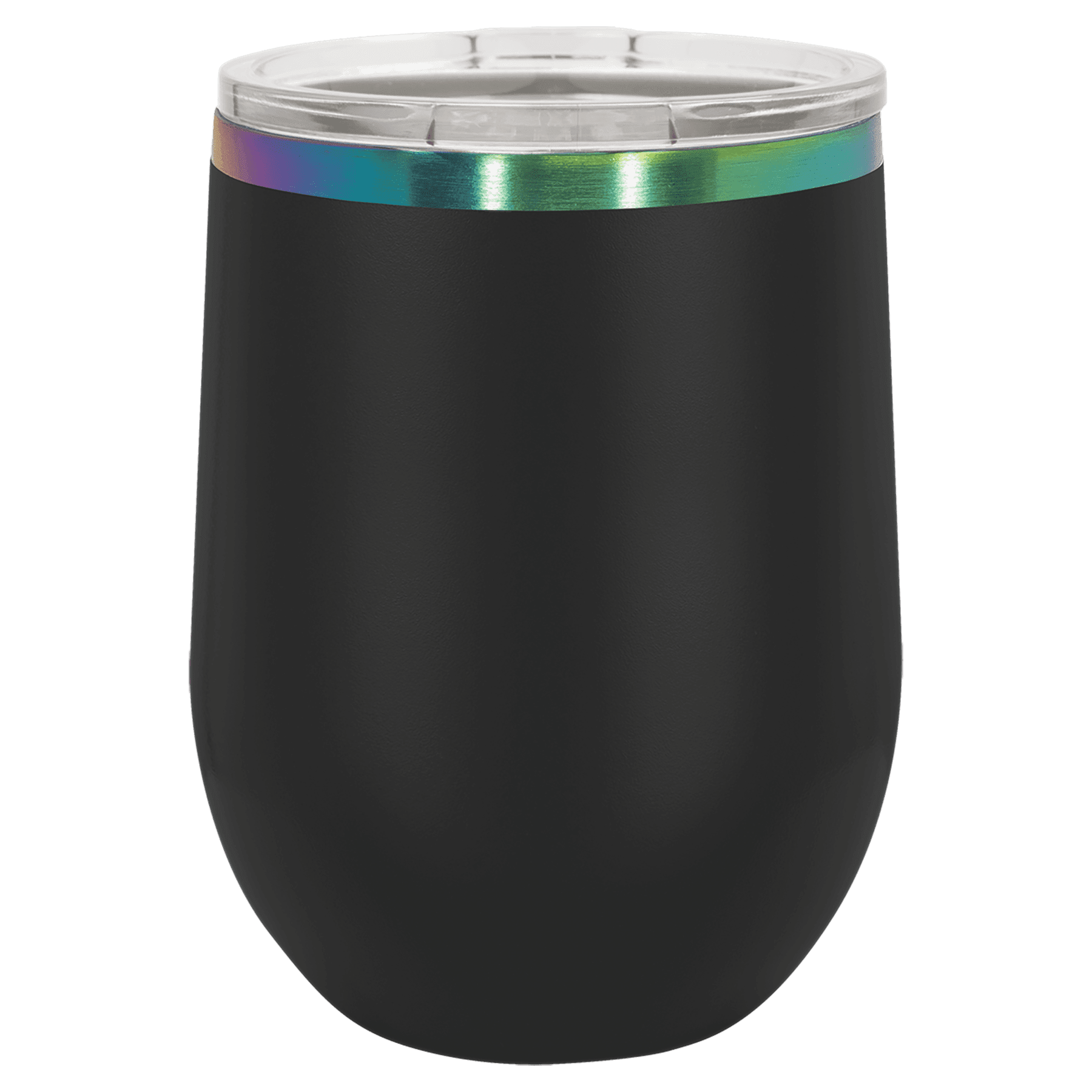 Custom 12 oz. Prism Stemless Wine Tumbler in White or Black