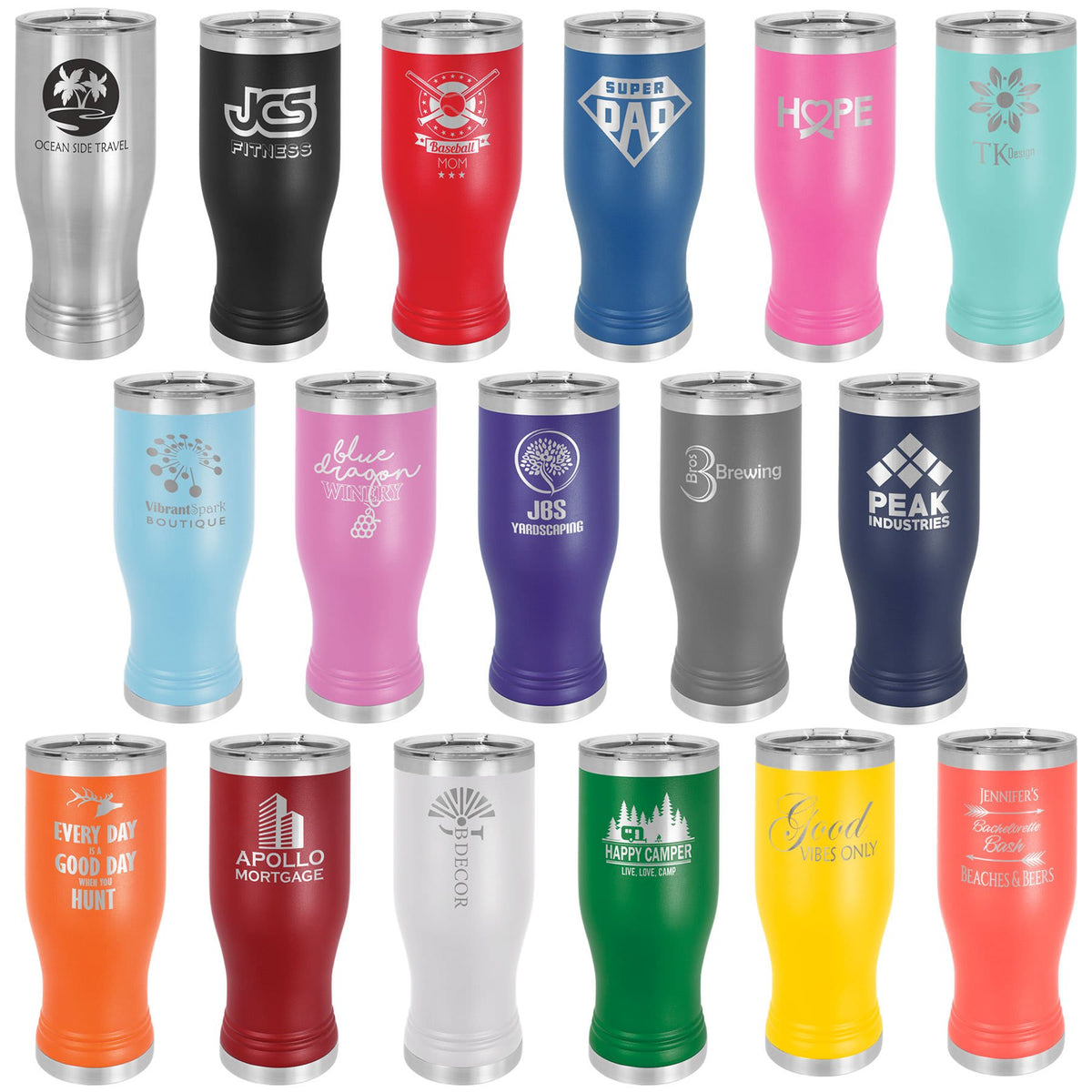 Pilsner Tumbler with Lid