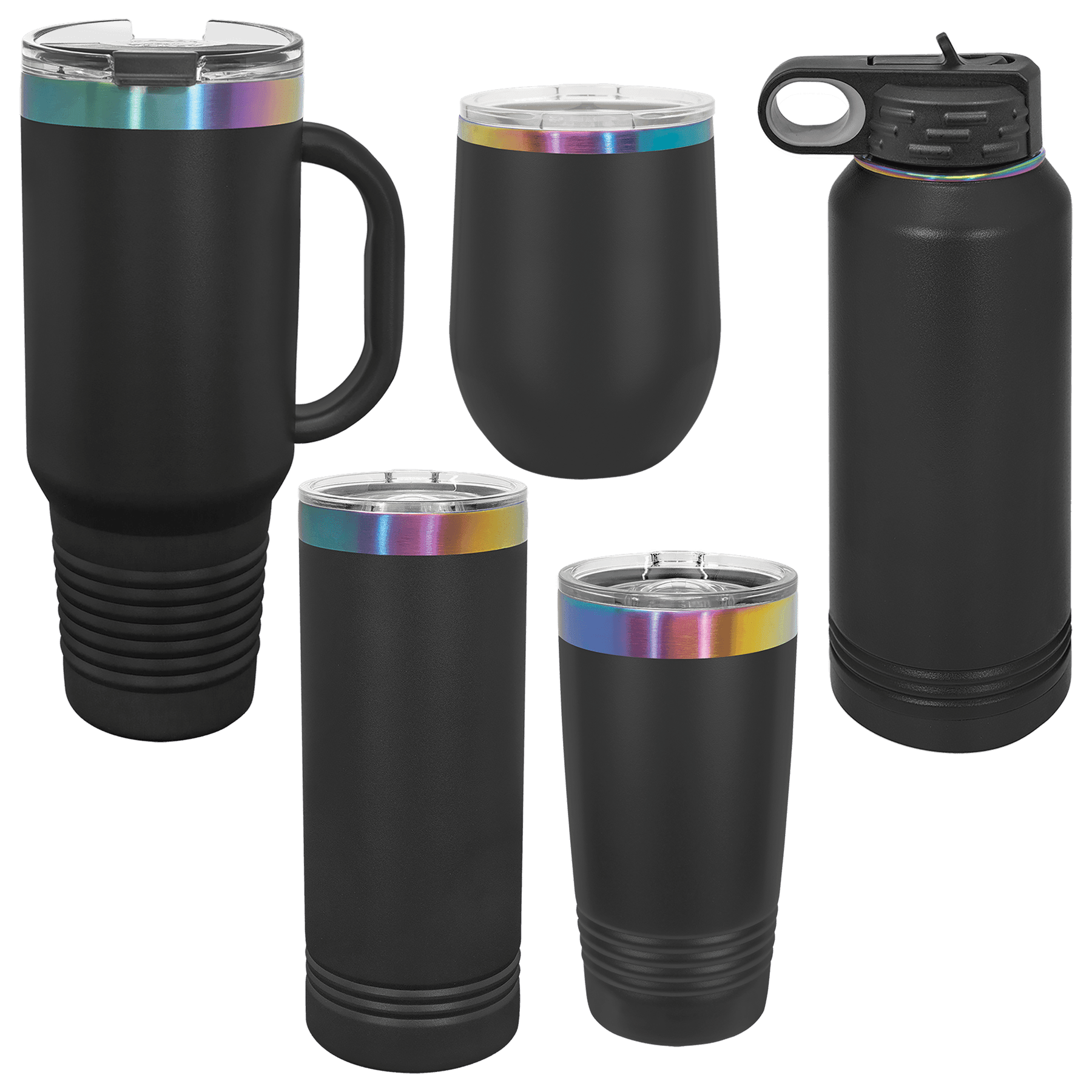 Custom 20 oz. Prism Ringneck Tumbler in White or Black
