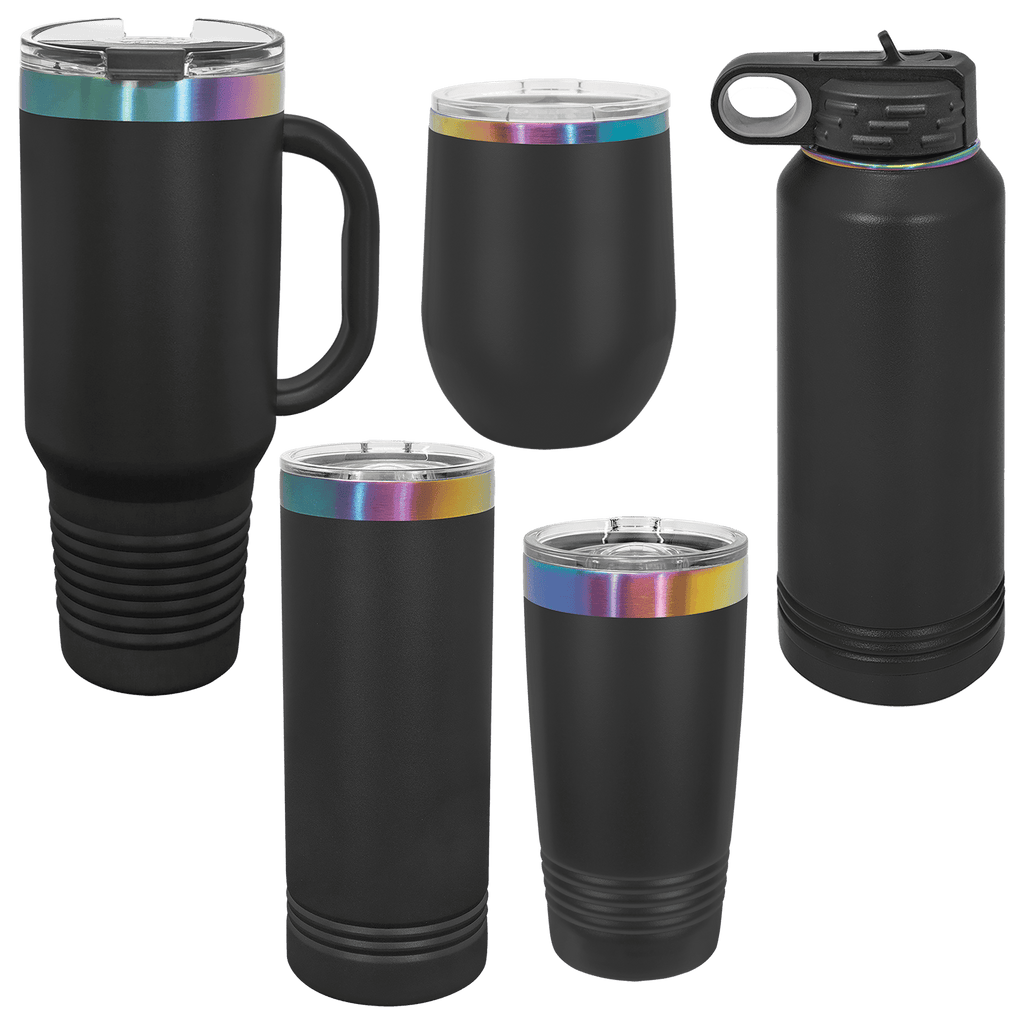 Custom 32 oz. Prism Water Bottle in White or Black