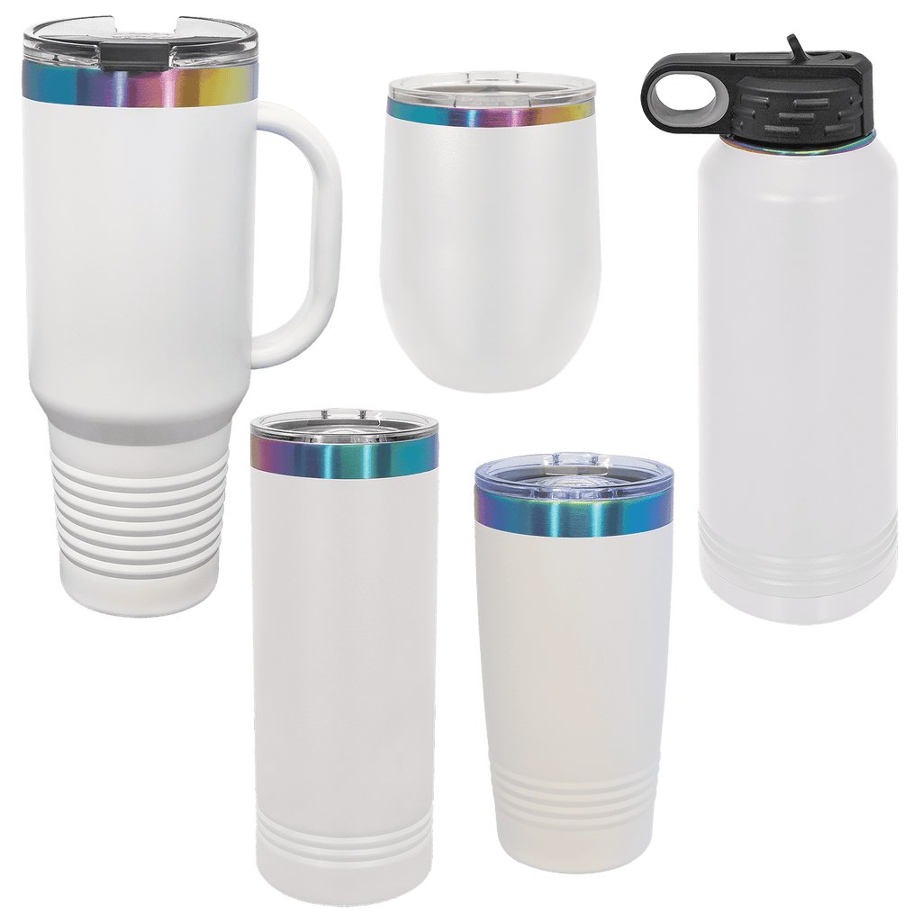 Custom 32 oz. Prism Water Bottle in White or Black