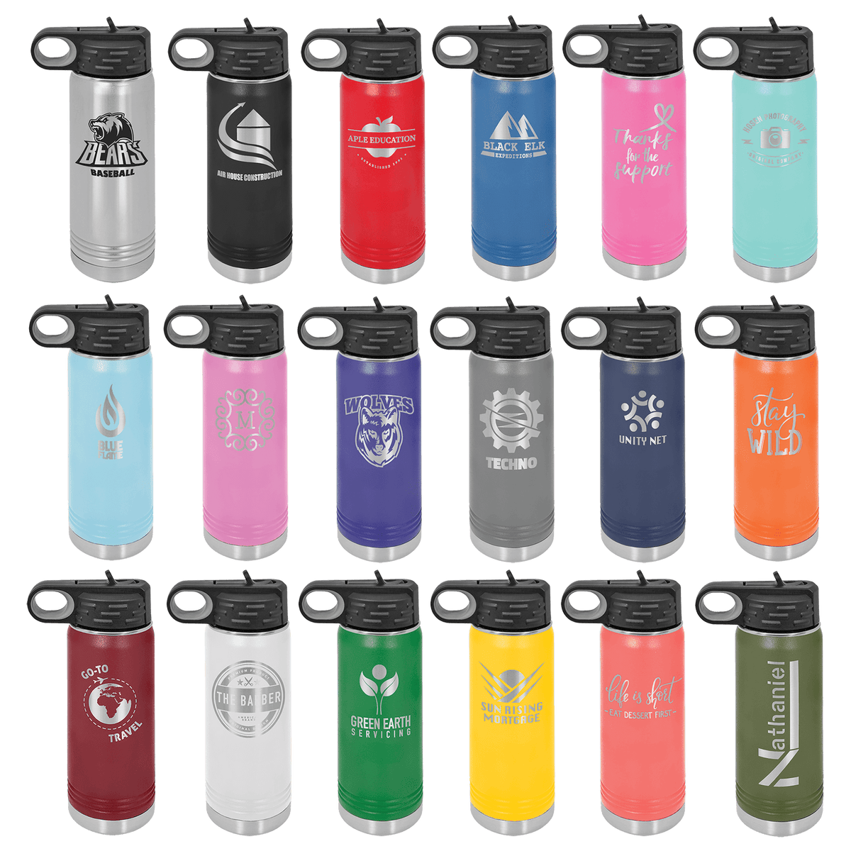 Polar Camel Water Bottle Sample Set