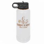Custom 32 oz. Black or White Rose Gold Water Bottle
