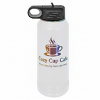 Custom 32 oz. Prism Water Bottle in White or Black