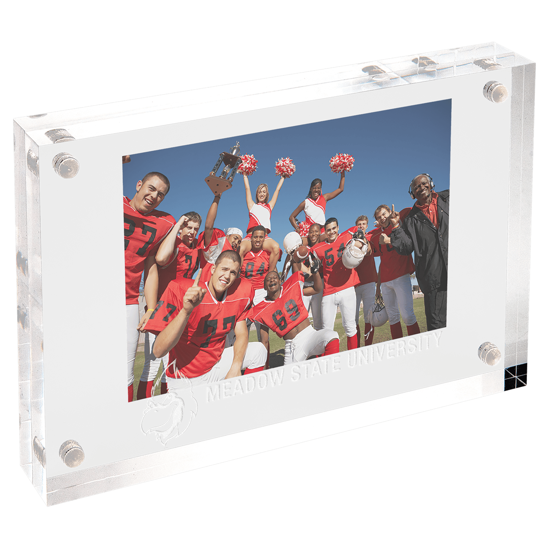 Clear Rectangle Magnetic Acrylic Award