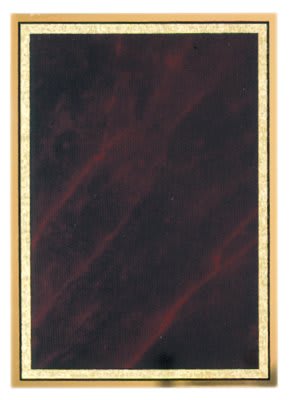 Marble Mist Brass Plated Steel Plaque Plate