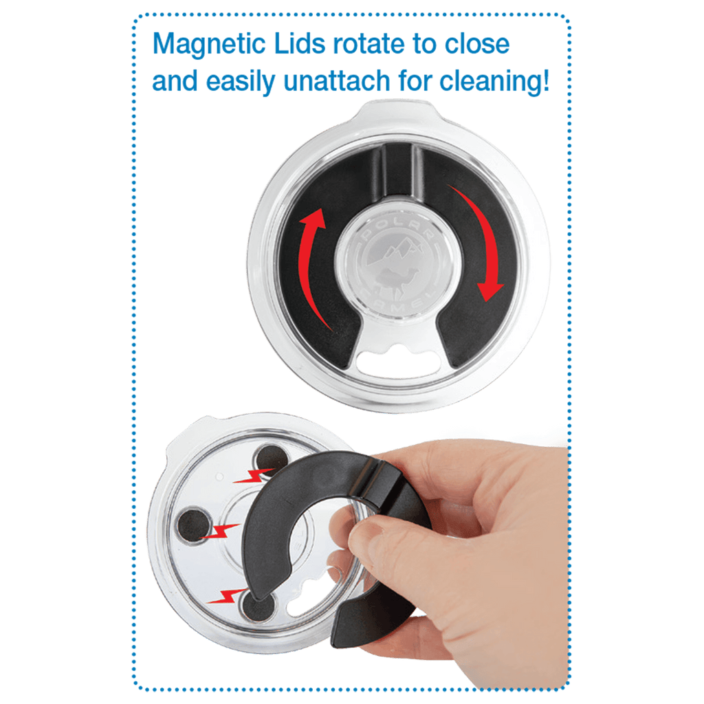Magnetic Slider Lid for Polar Camel Tumblers