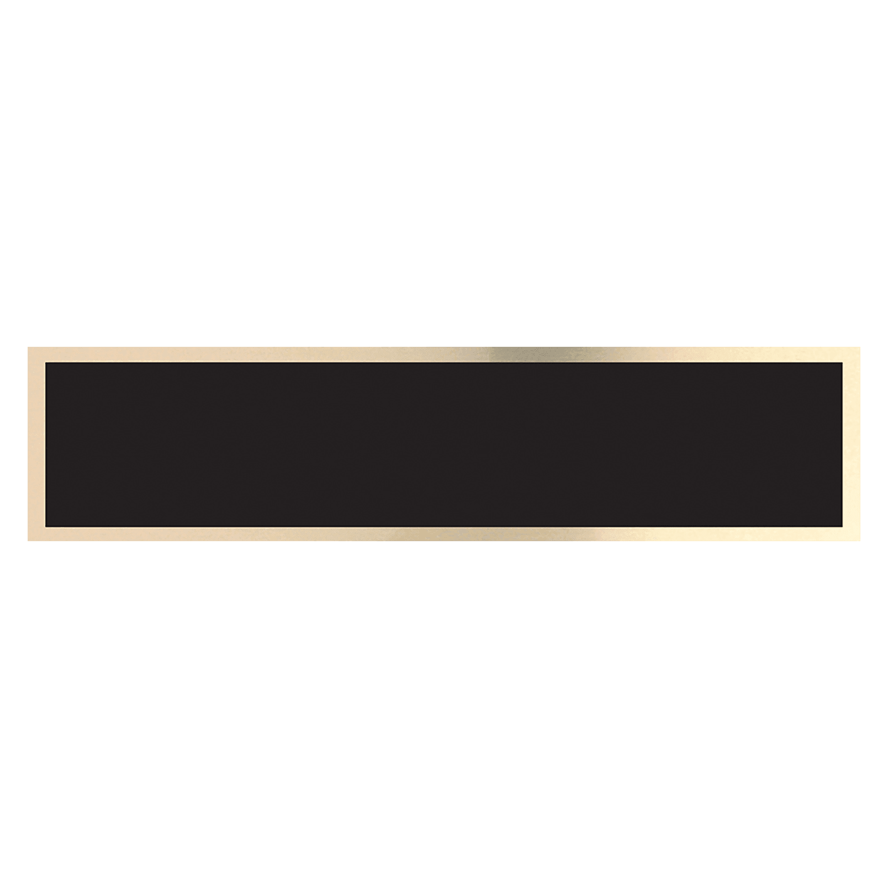 Black/Gold Brass Plate for Desk Wedges