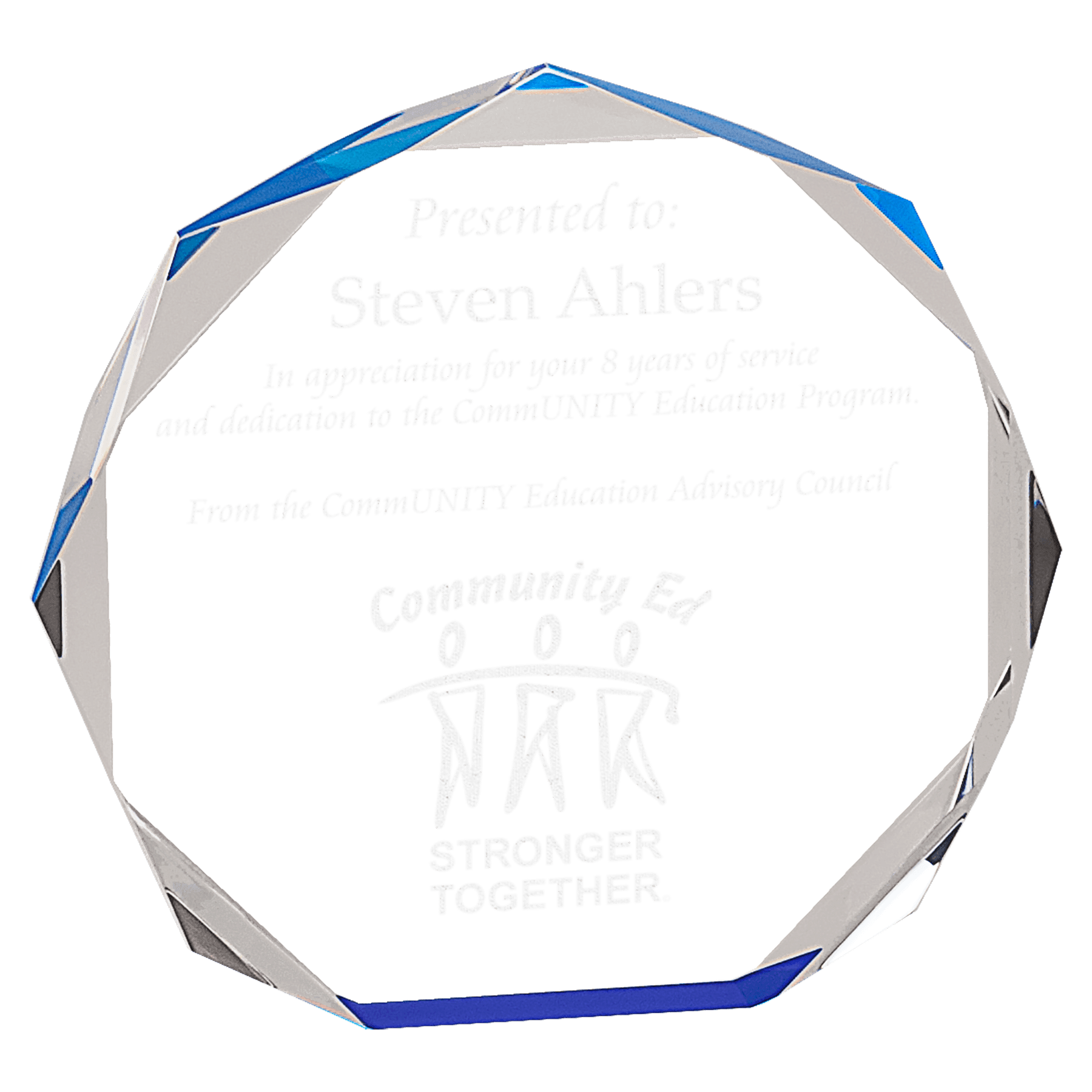 Premier Acrylic Octagon Award