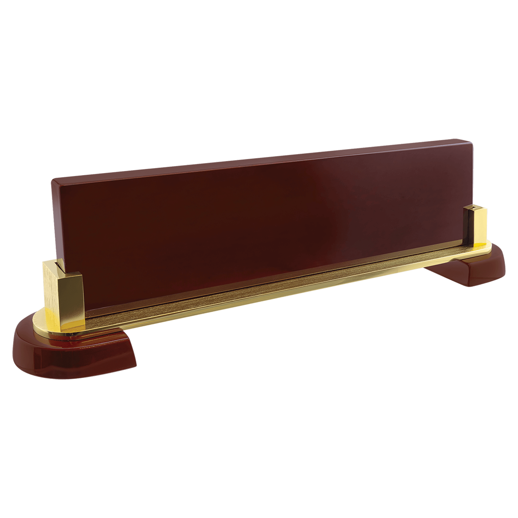Rosewood Piano Finish and Metal Name Bar