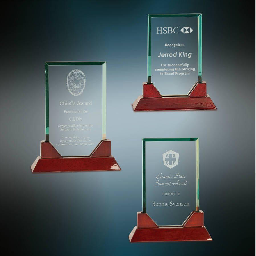 Jade Rectangle Prestige Glass Blank Sample Set