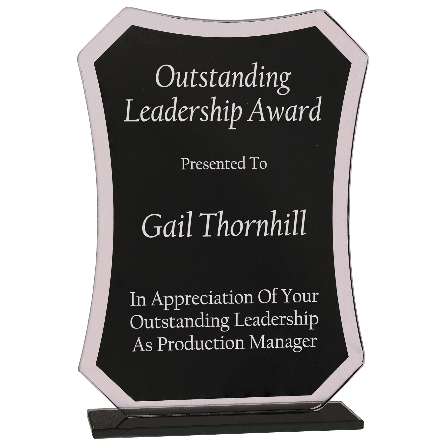 Reflection Glass Rectangle Award