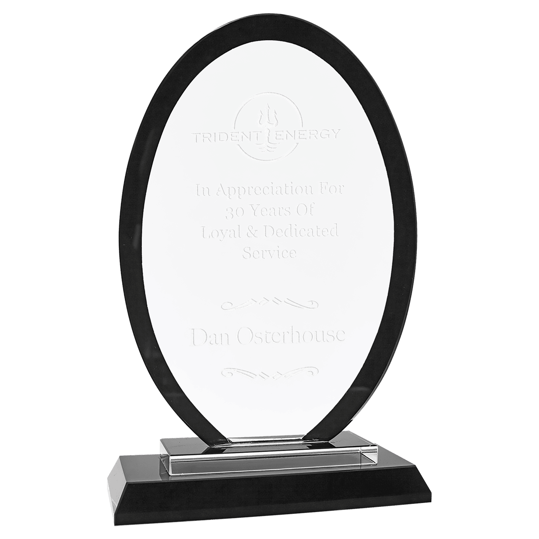 Regal Glass Oval Award