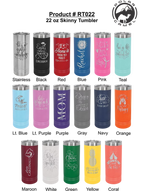 22 oz. Polar Camel Skinny Tumbler with Slider Lid – Stylish Insulated Drinkware Gift
