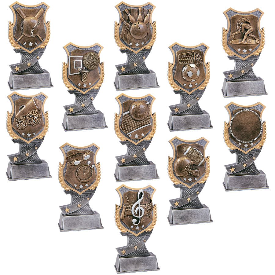 7 Inch Shield Award Sample Set