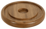 Walnut Brass Bell Base