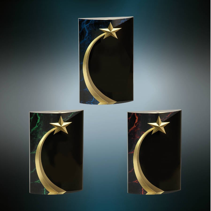 Rounded Shooting Star Acrylic Blank Sample Set