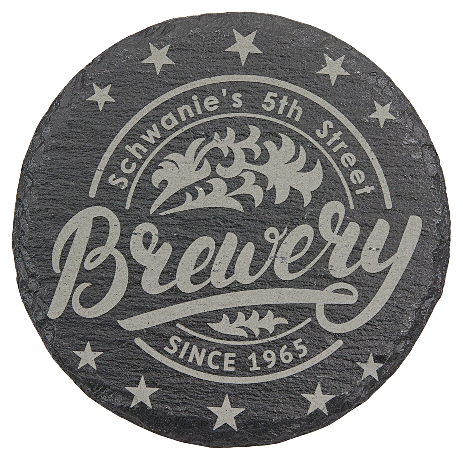 Round Slate Coaster