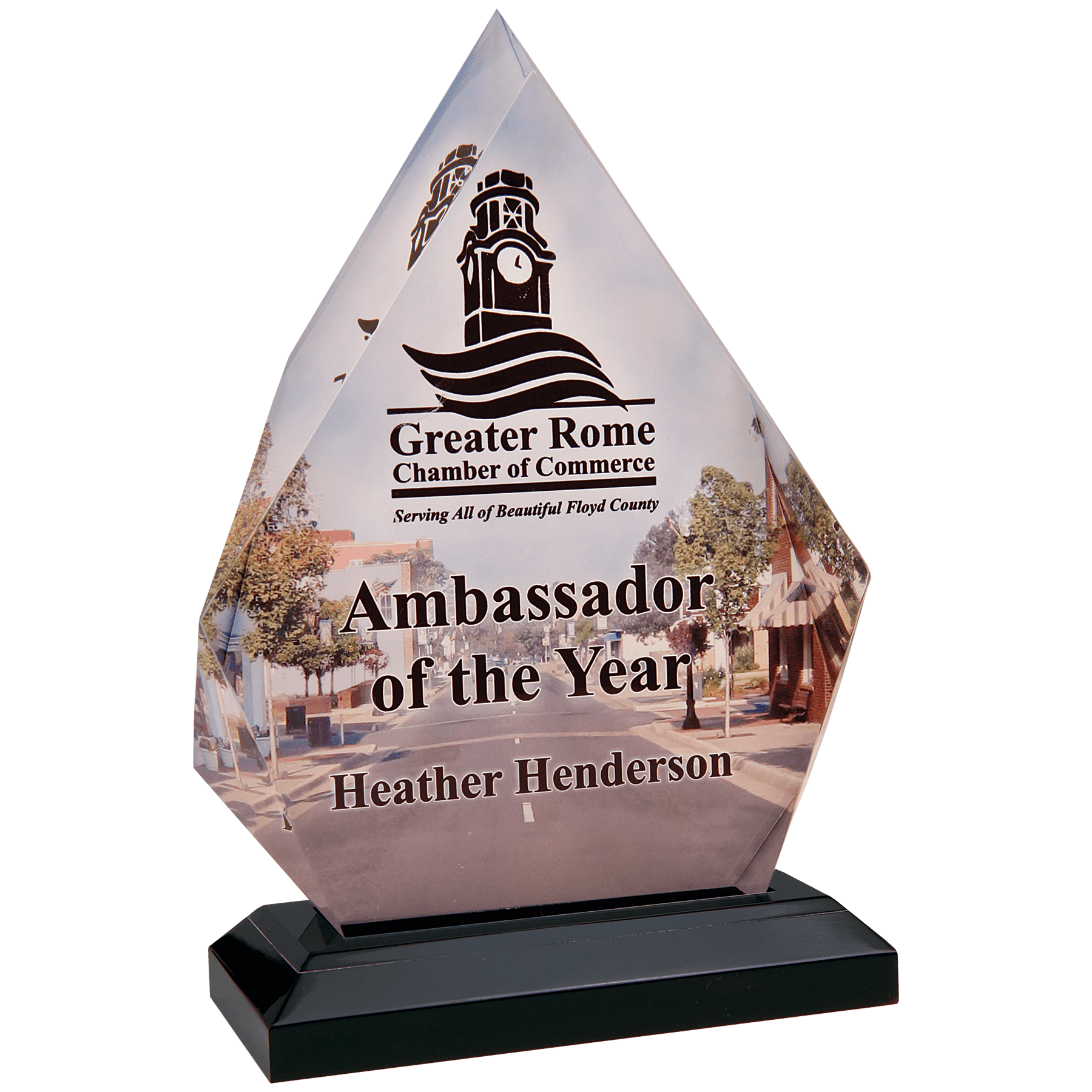 Sublimatable Diamond Impress Acrylic Award