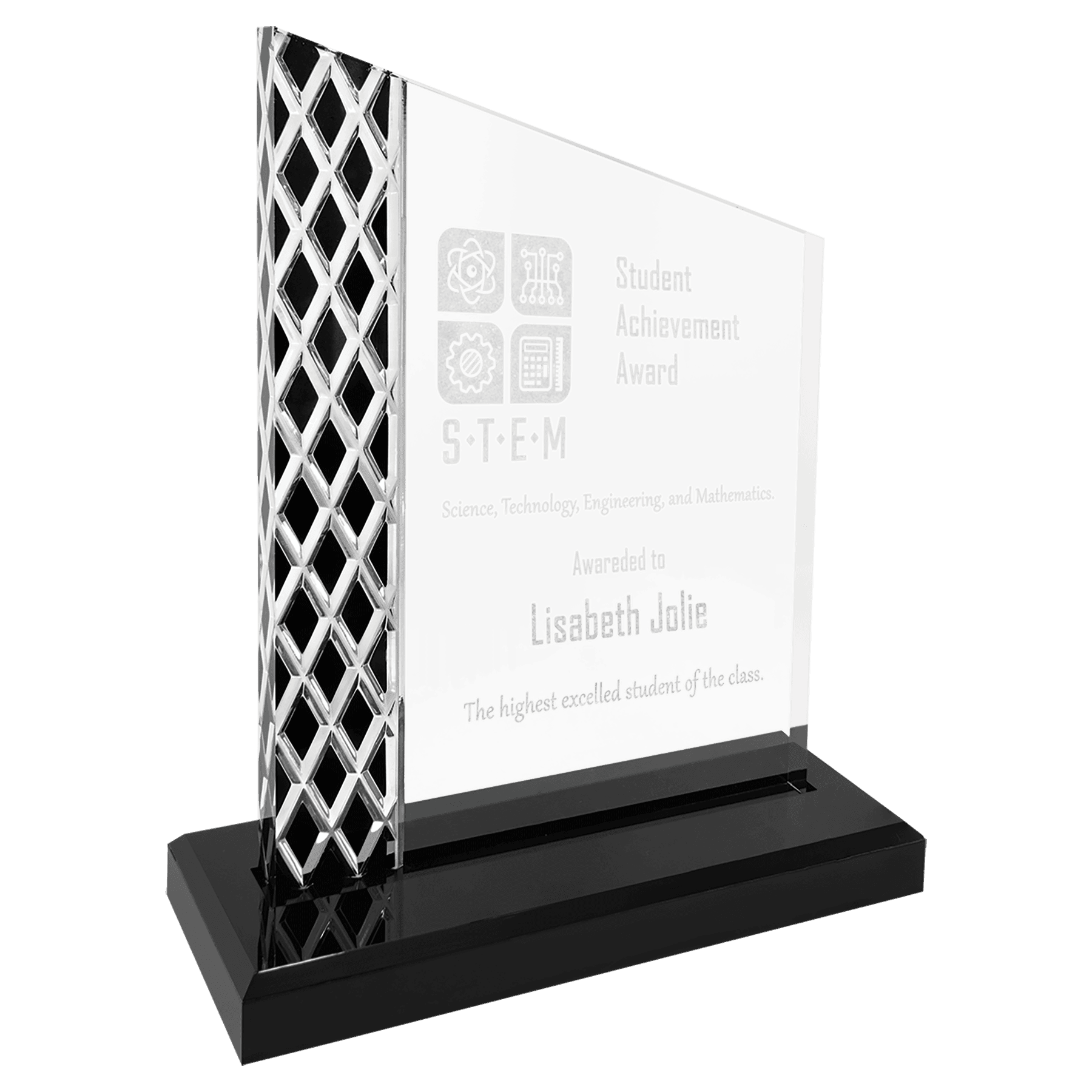 Unite Diamond Ice Acrylic Award