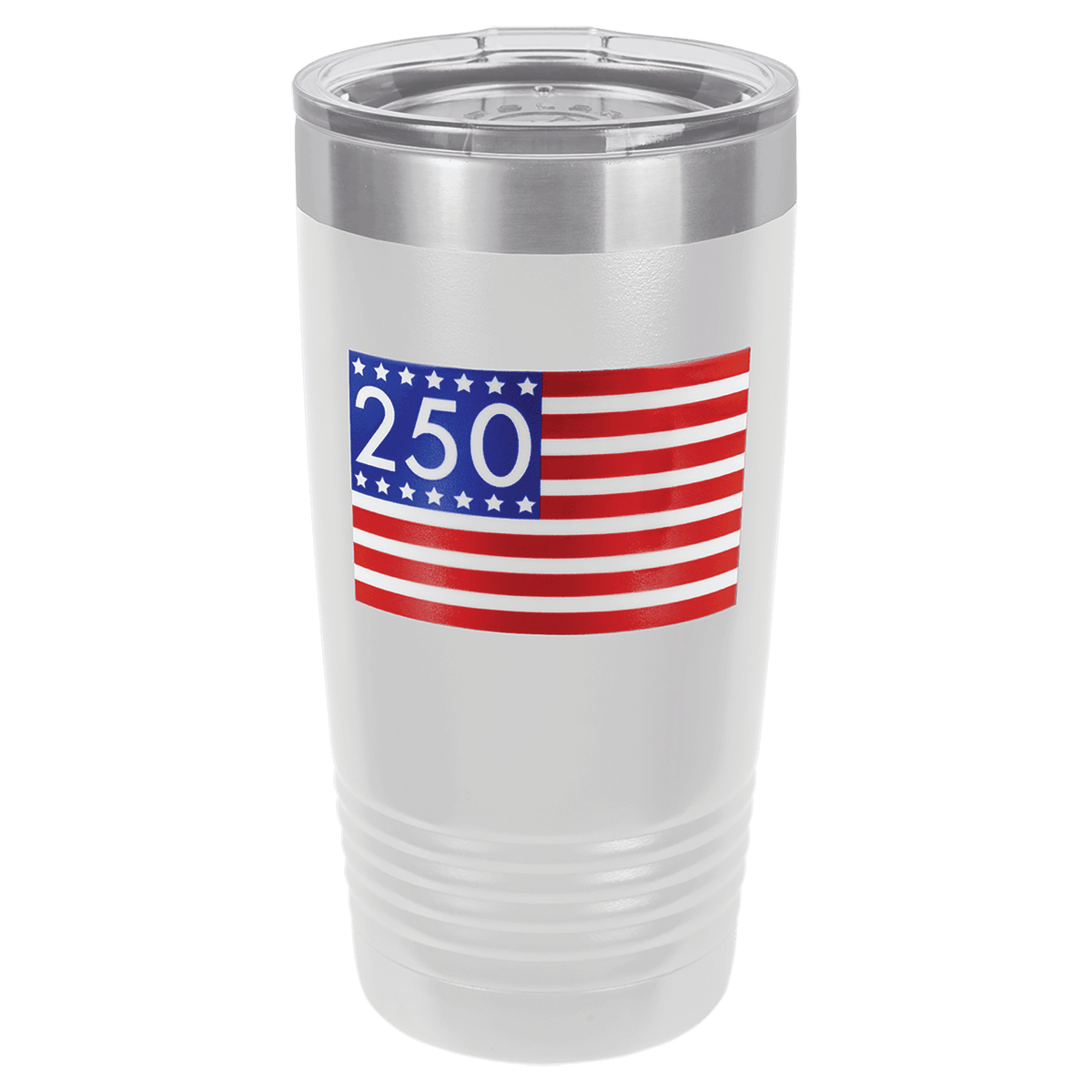 Polar Camel Stars and Stripes 250 UV DTF Sticker Tumbler