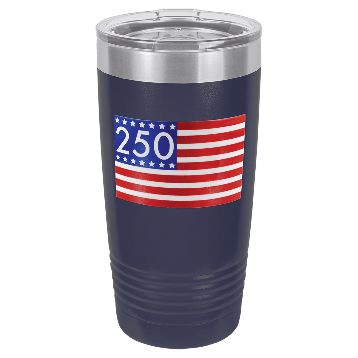 Polar Camel Stars and Stripes 250 UV DTF Sticker Tumbler
