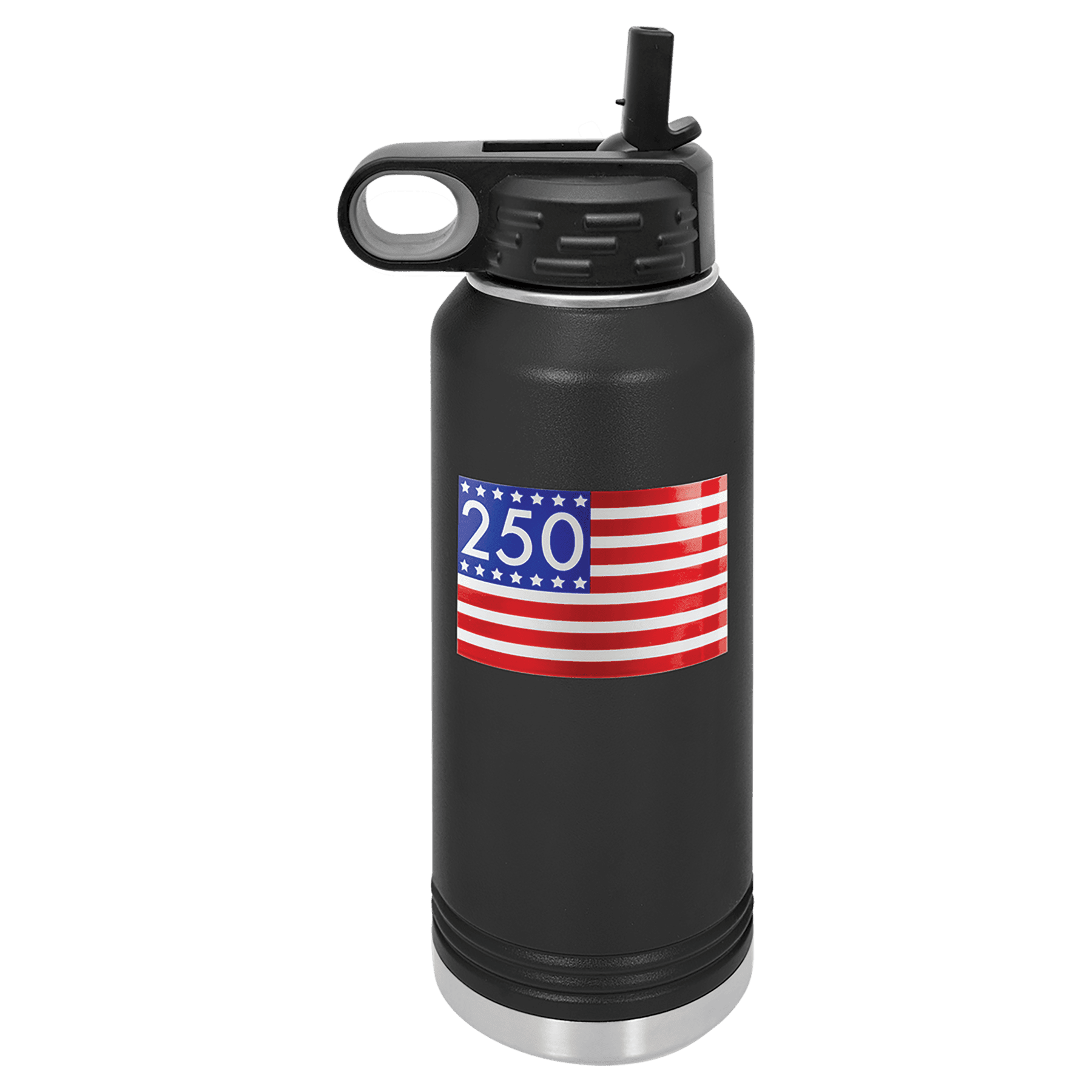 Polar Camel Stars and Stripes 250 UV DTF Sticker Water Bottle