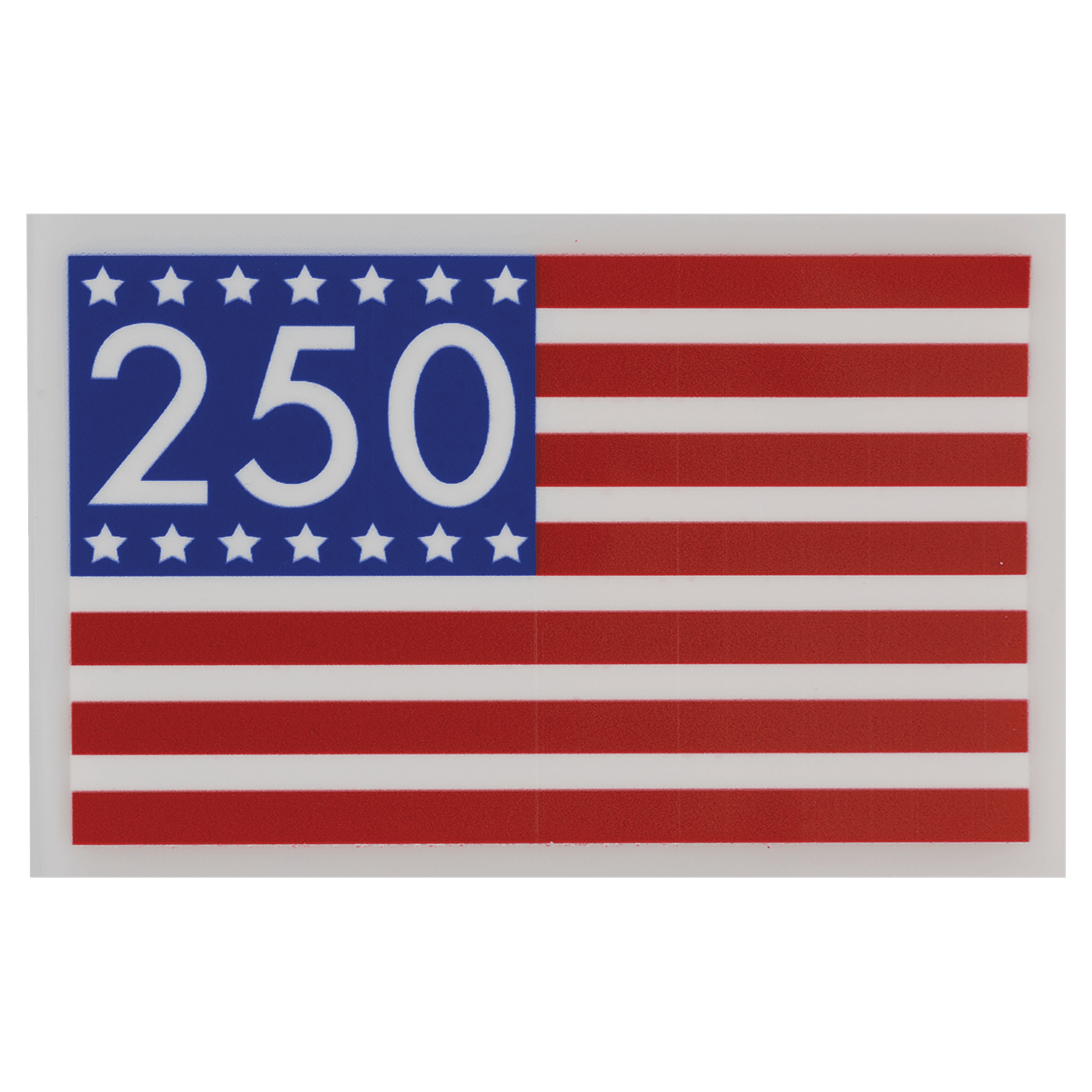 Rectangle Stars and Stripes 250 UV DTF Sticker