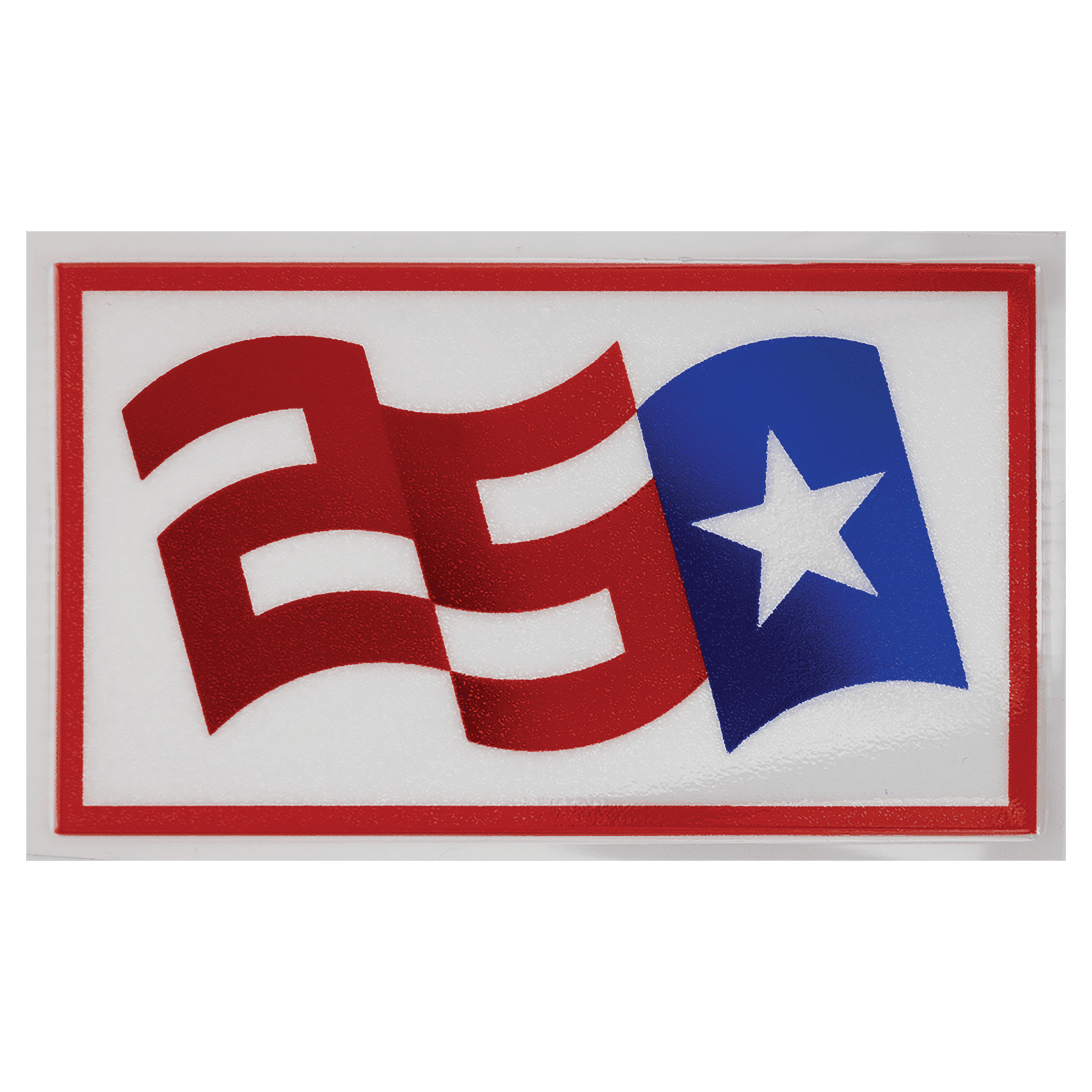 Rectangle 250 Star UV DTF Sticker