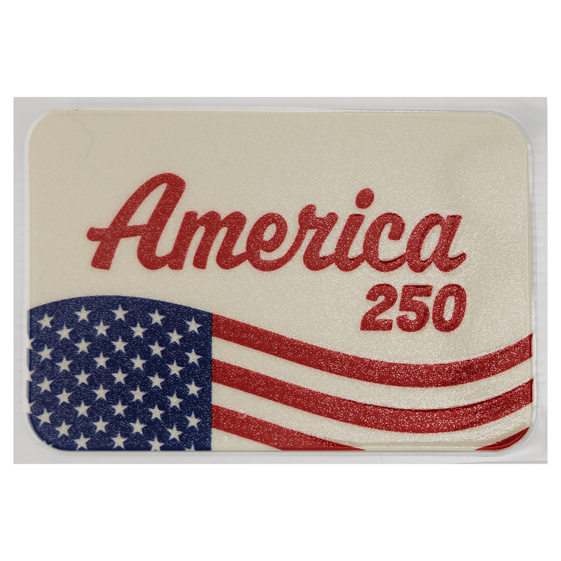Rectangle Retro America 250 UV DTF Sticker