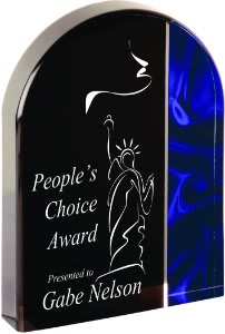 Arch Velvet Acrylic Award