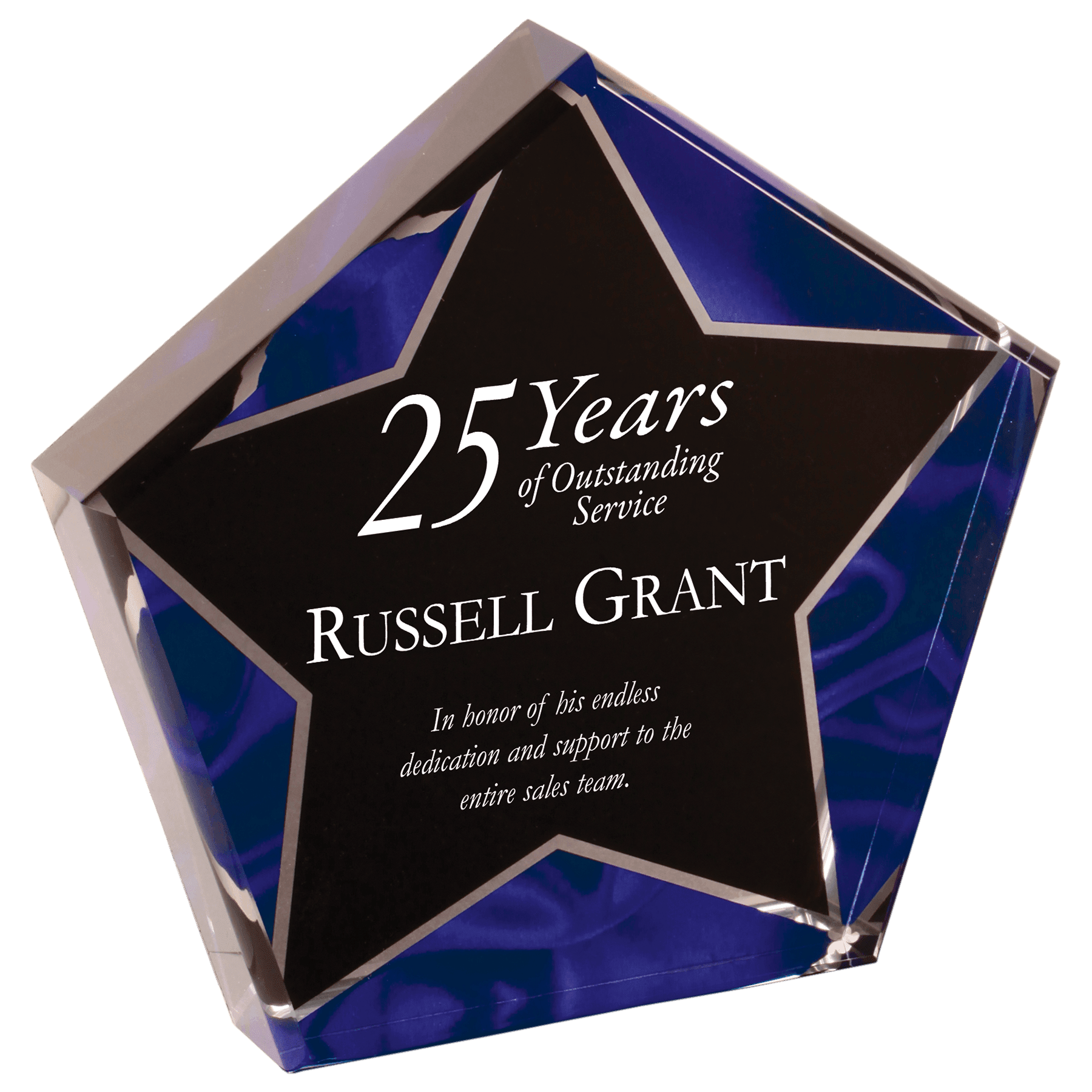 Star Velvet Acrylic Award