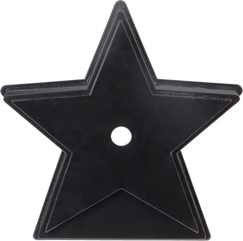 Star Centerhole Countersunk Weighted Plastic Base