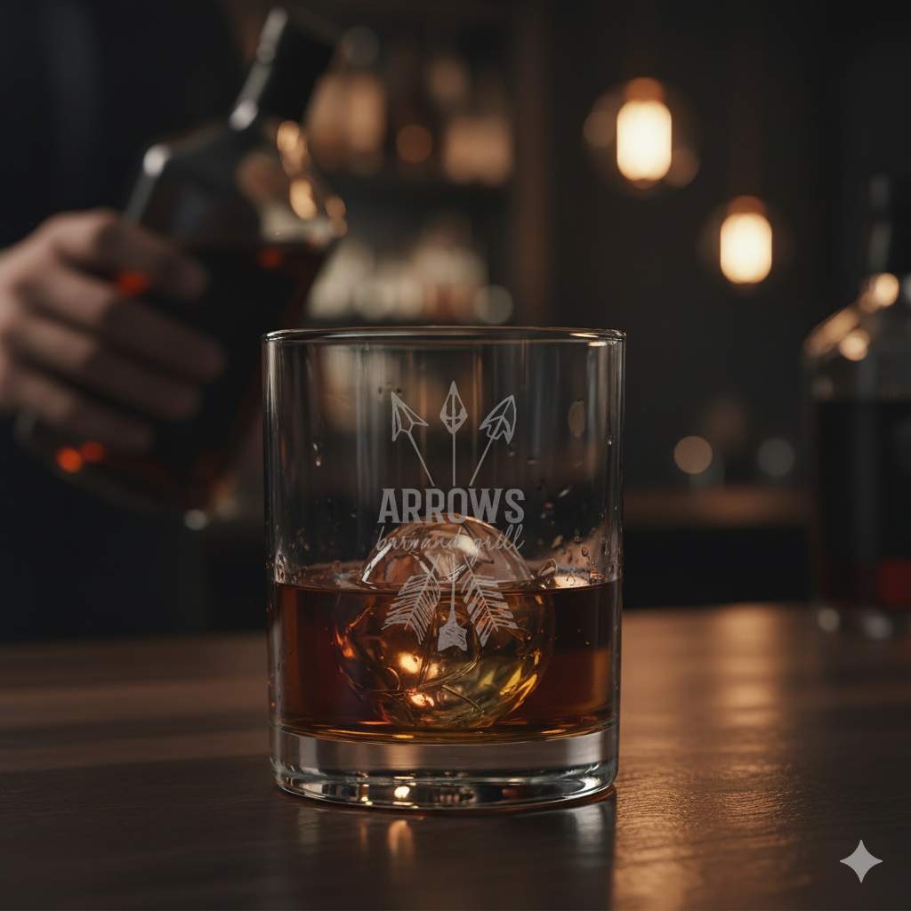 13.5 oz Polar Camel Whiskey Glass - Personalized Elegance