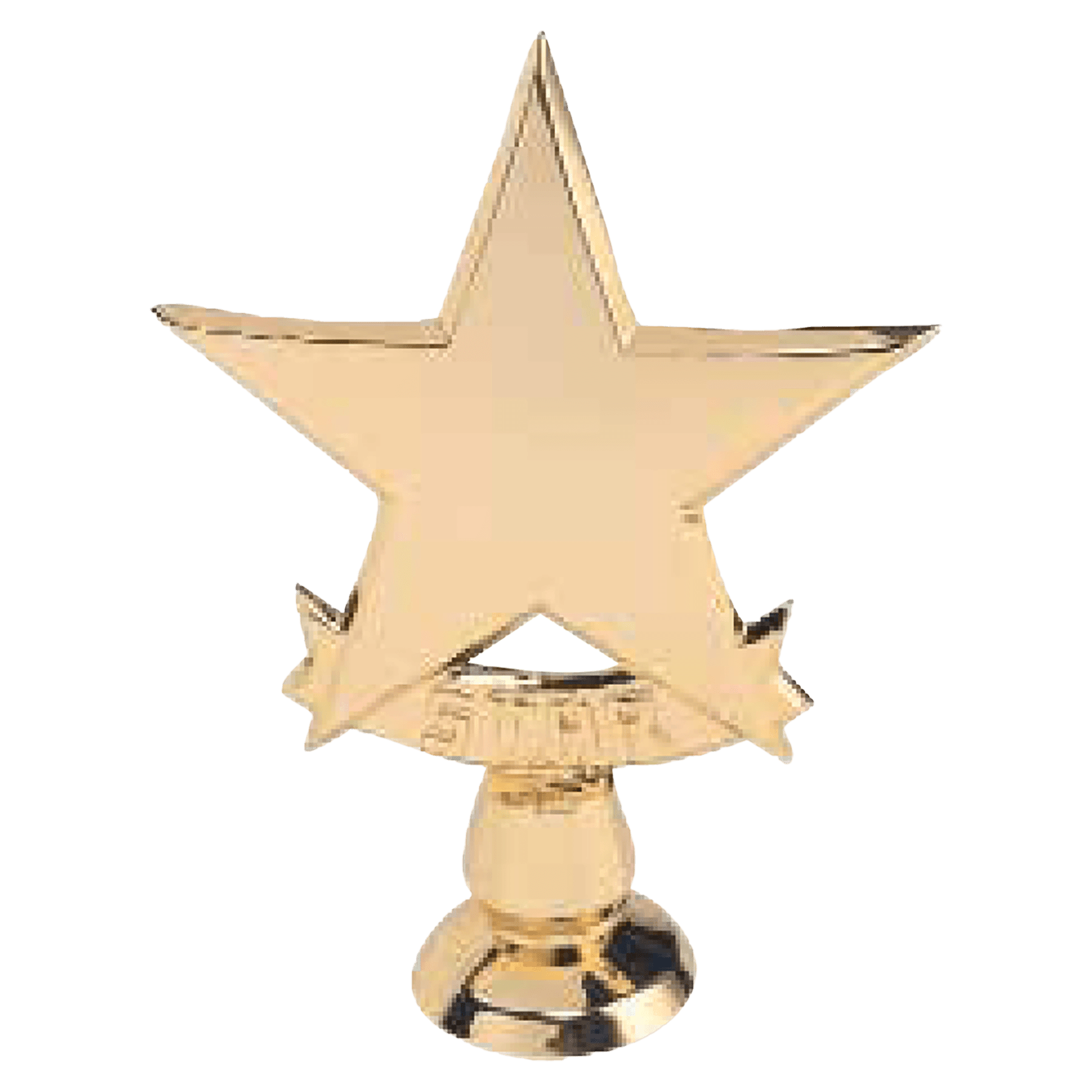 Gold 5 Point Star Casting with Stud