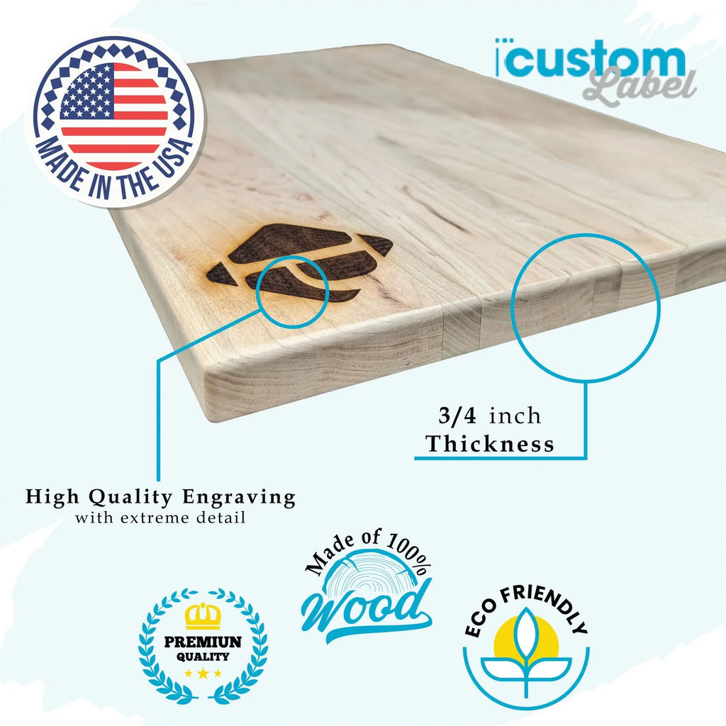 Solid Hardwood Cutting Boards - Perfect for Chopping - USA Made