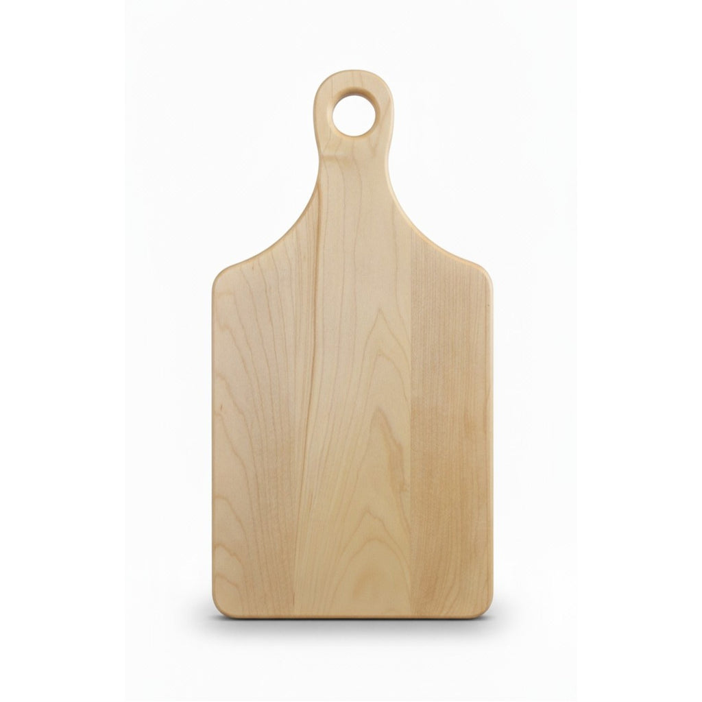 0601m - Maple Paddle Cutting Board - 13.5" x 7" x .50"