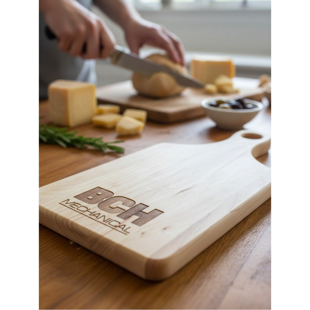 0601m - Maple Paddle Cutting Board - 13.5" x 7" x .50"