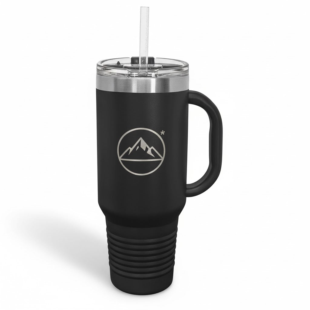 32oz Insulated Tumbler with Straw | Personalized Logo Design Travel Mug