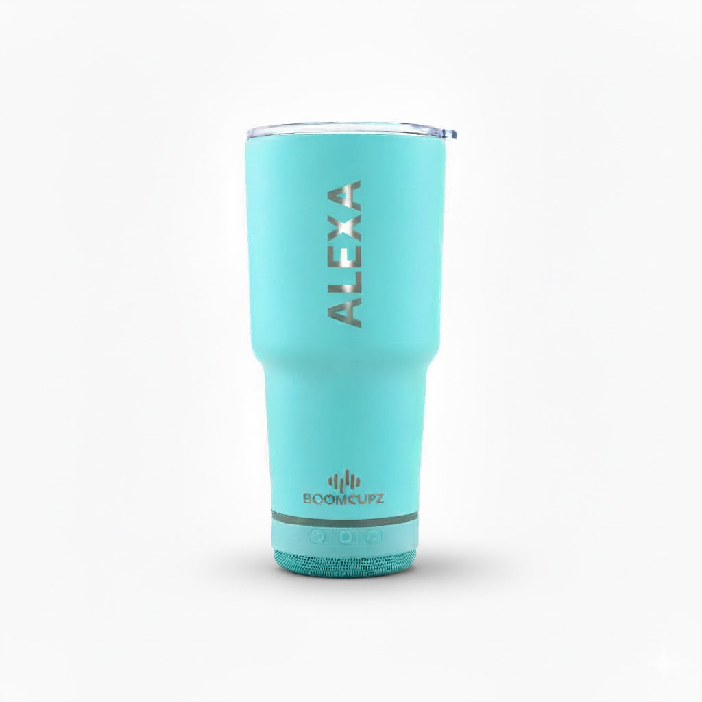 Custom Engraved Coastal Cupz Bluetooth Tumbler – 24oz Stainless Steel Insulated Speaker Cup