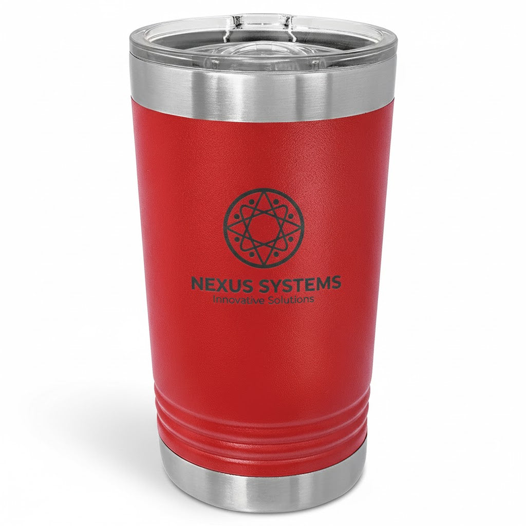 16 oz. Polar Camel Insulated Stainless Steel Pint Glass with Slider Lid – Available in 17 Vibrant Colors
